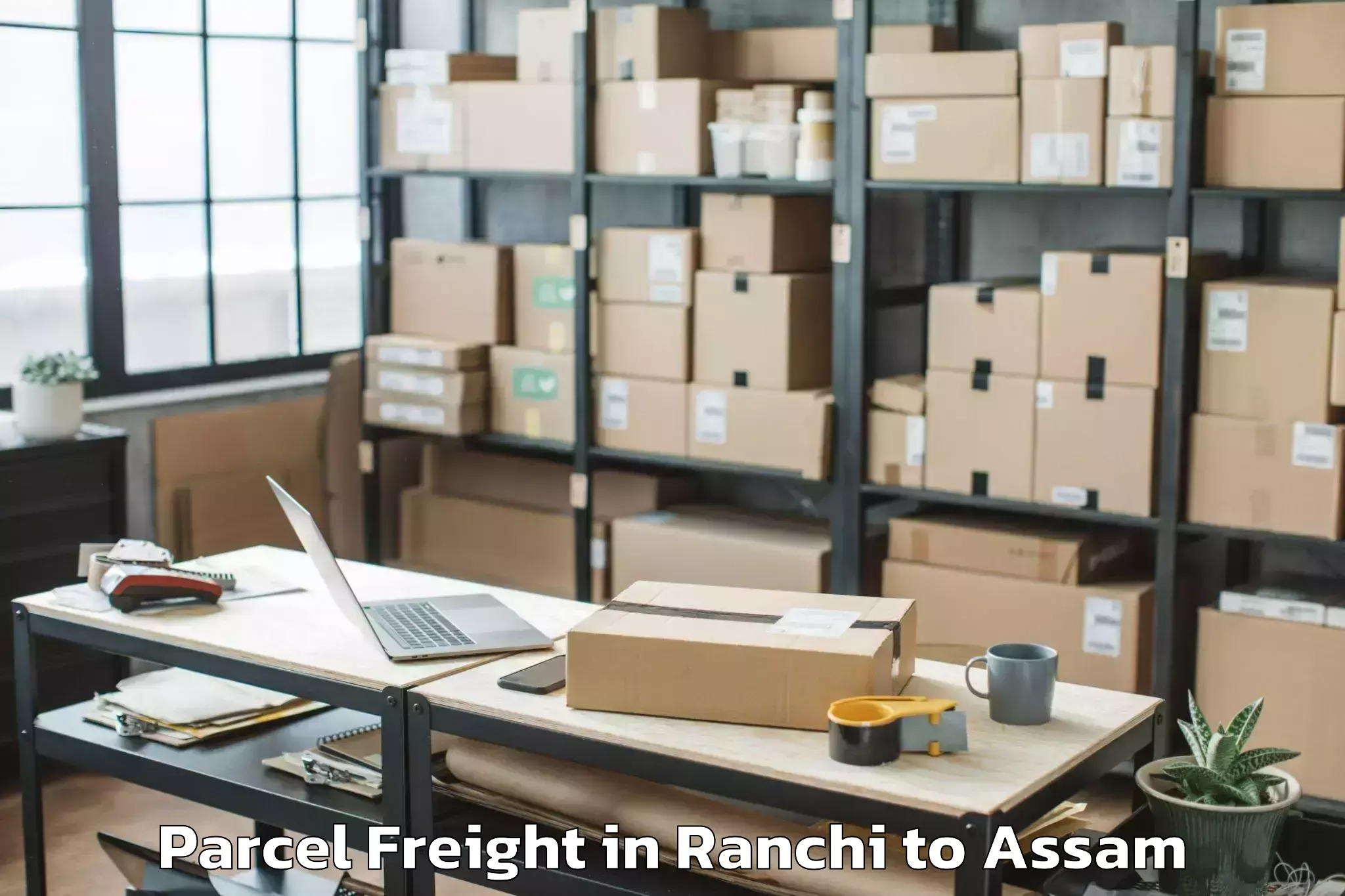 Book Your Ranchi to Duliajan Parcel Freight Today